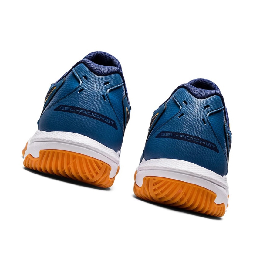 Azure / Deep Ocean Men's Asics GEL-ROCKET 10 Volleyball Shoes | US74068YH - Asics Outlet Sale