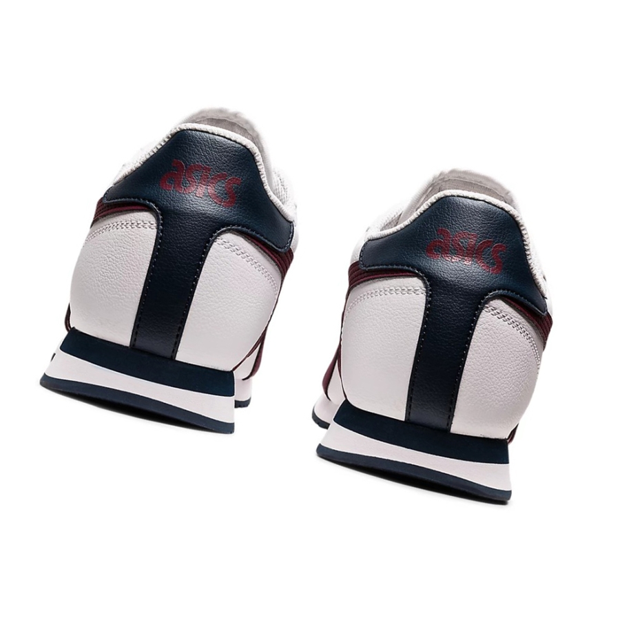 White / Roselle Men's Asics TIGER RUNNER Sneakers | US68917CO - Asics Outlet Sale