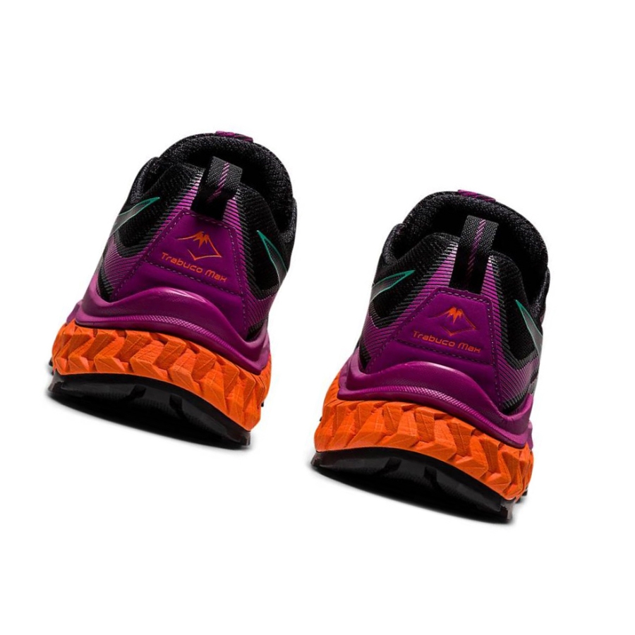 Black Women's Asics TRABUCO MAX Trail Running Shoes | US53614EW - Asics Outlet Sale