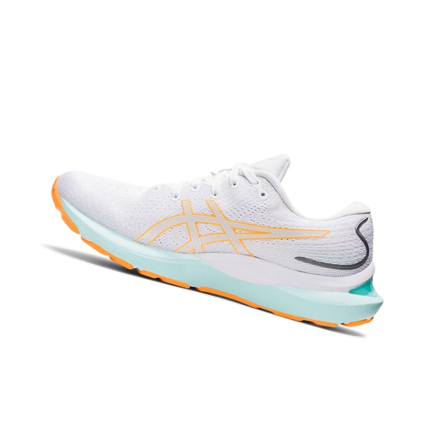 White / Orange Women's Asics GEL-CUMULUS 24 Running Shoes | US23948TF - Asics Outlet Sale