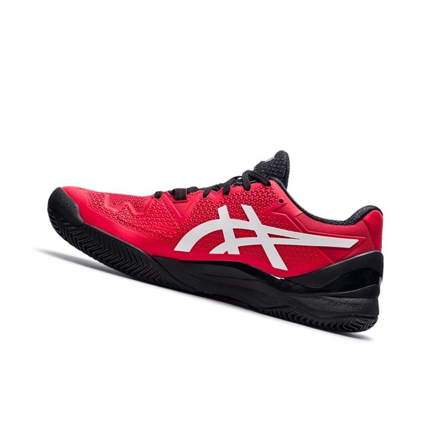 Red / White Men's Asics GEL-RESOLUTION 8 CLAY Tennis Shoes | US57413IV - Asics Outlet Sale