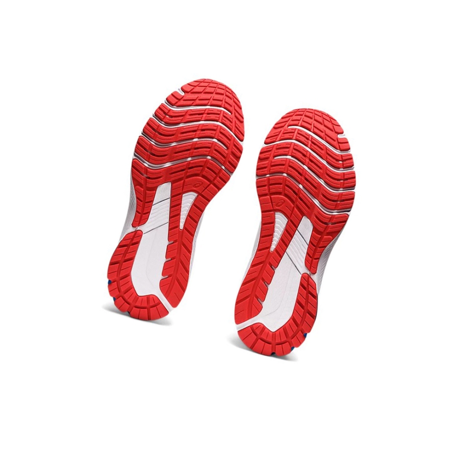 White / Electric Red Women's Asics GT-1000 11 STANDARD RET Running Shoes | US70832IH - Asics Outlet Sale