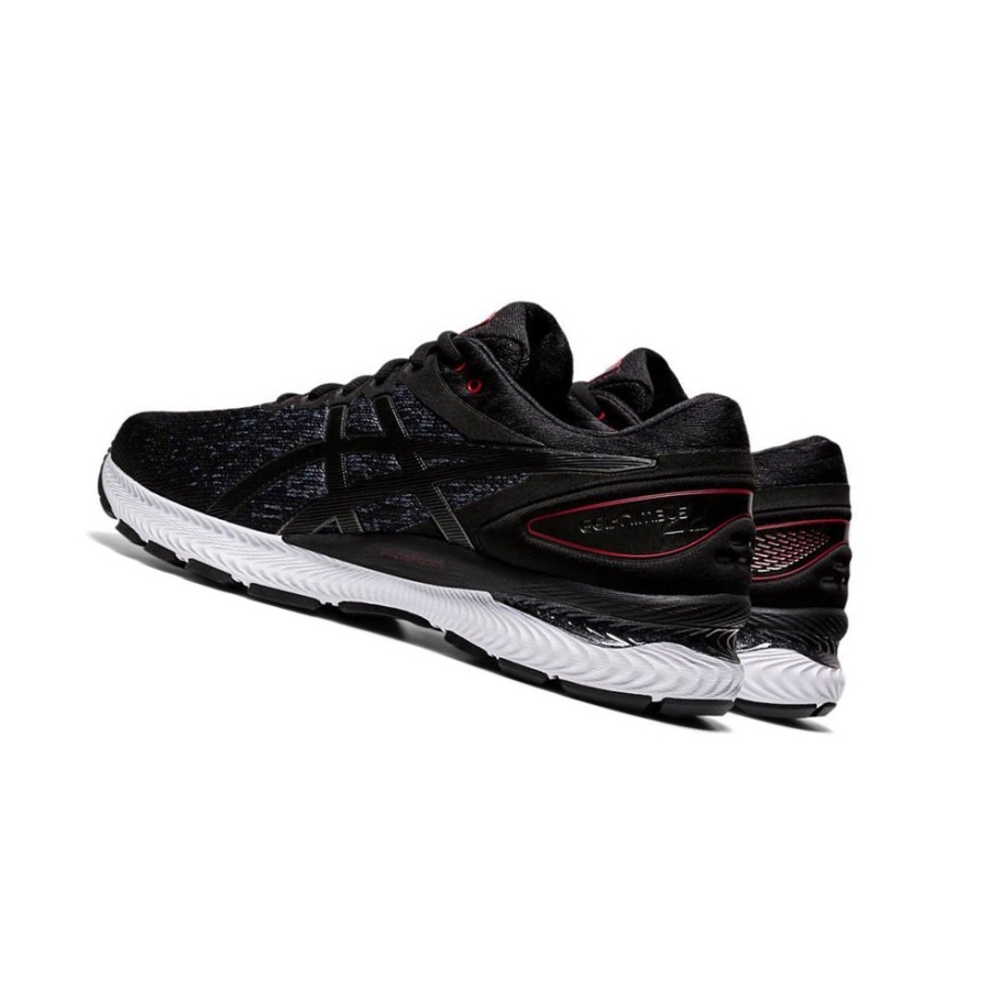 Black Men's Asics GEL-NIMBUS 22 Knit Running Shoes | US05829OC - Asics Outlet Sale