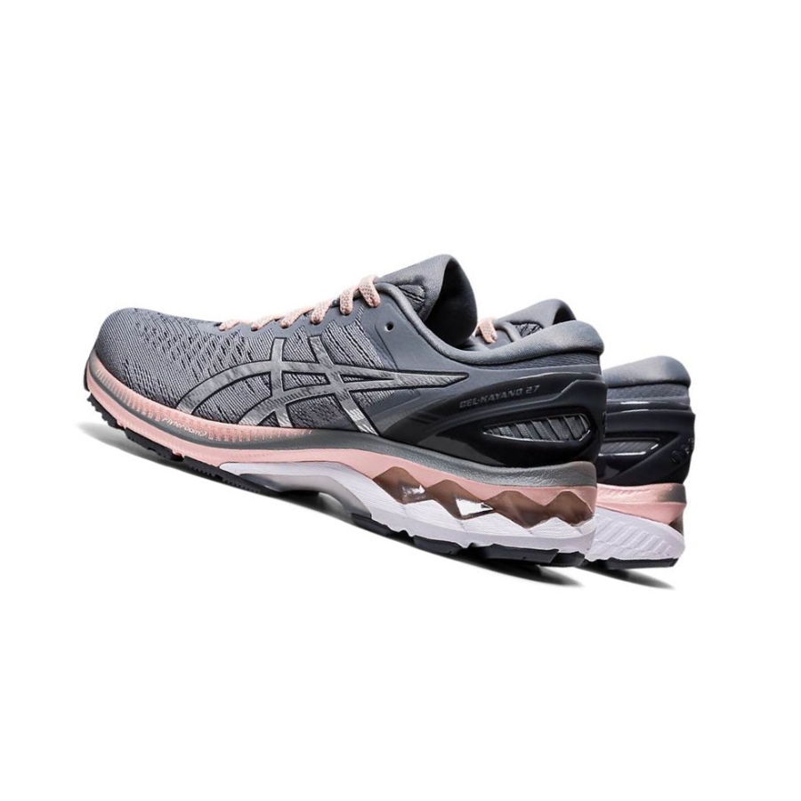 Grey Women's Asics GEL-KAYANO 27 Wide Running Shoes | US67108DP - Asics Outlet Sale