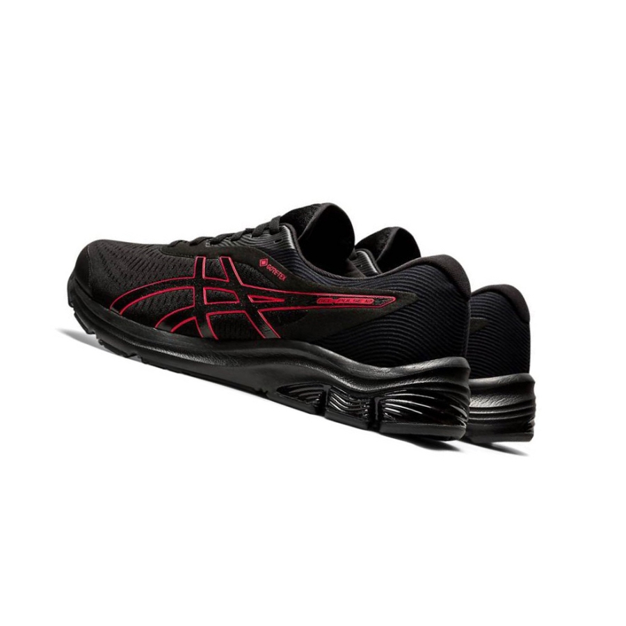 Black Men's Asics GEL-PULSE 12 G-TX Running Shoes | US90856RS - Asics Outlet Sale