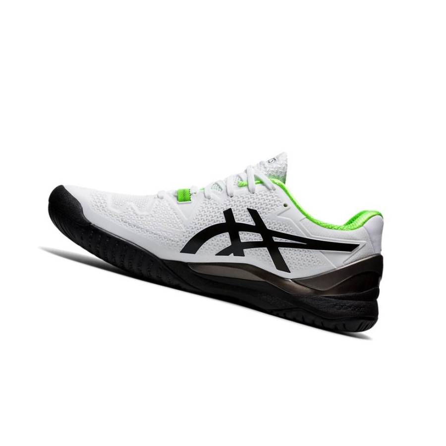 White Men's Asics GEL-RESOLUTION 8 Tennis Shoes | US37520CZ - Asics Outlet Sale