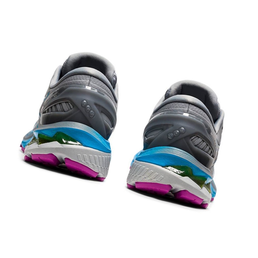 Grey Women's Asics GEL-KAYANO 27 Running Shoes | US05643UE - Asics Outlet Sale