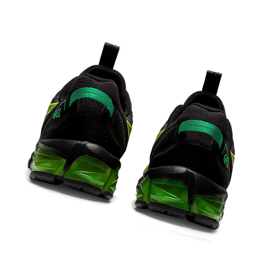 Black / Safety Yellow Men's Asics GEL-QUANTUM 90 Sneakers | US89674PG - Asics Outlet Sale