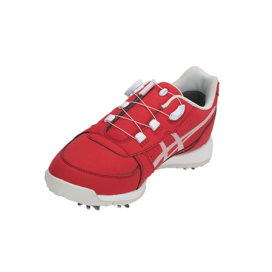Red / White Men's Asics GEL-PRESHOT BOA Golf Shoes | US28543BL - Asics Outlet Sale