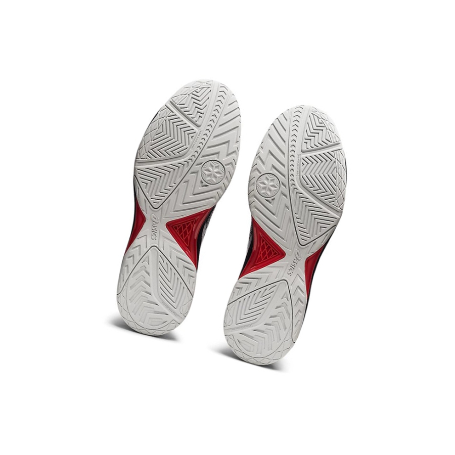 Black / Pure Silver Men's Asics GEL-DEDICATE 7 Tennis Shoes | US14830BQ - Asics Outlet Sale