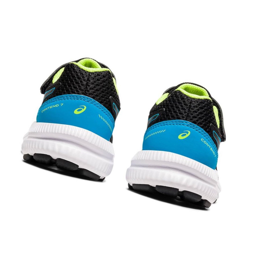 Black Kids' Asics CONTEND 7 PS Running Shoes | US70318ZJ - Asics Outlet Sale