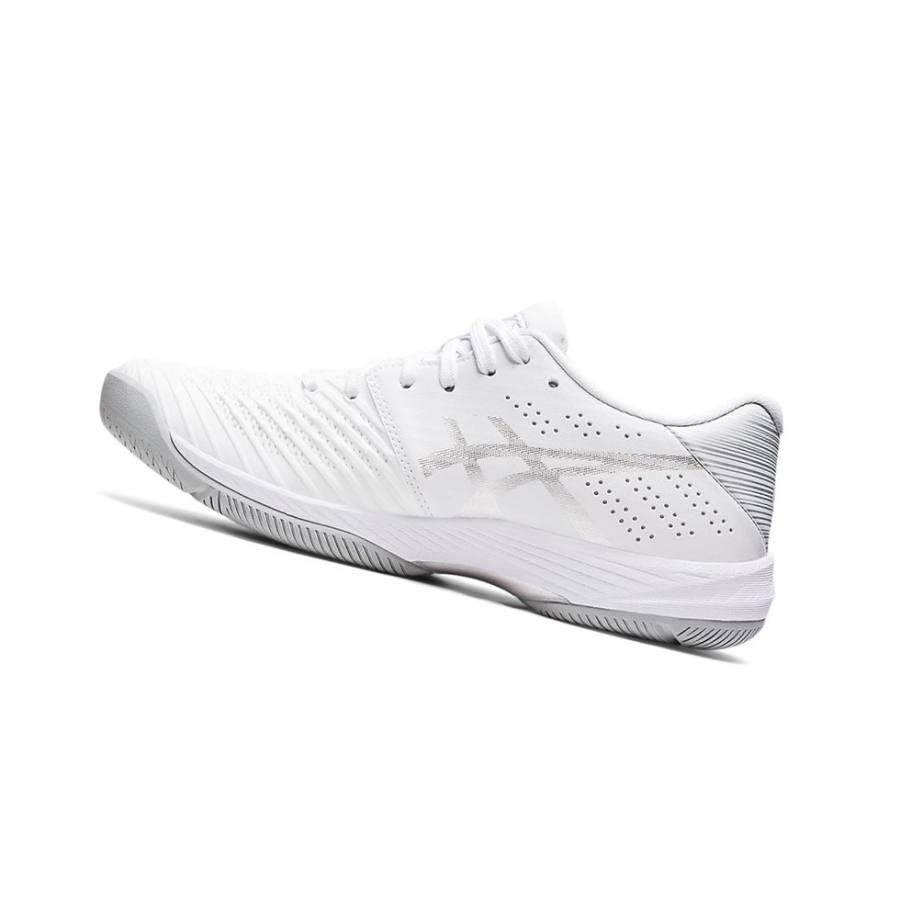 White / Pure Silver Women's Asics SOLUTION SWIFT FF Tennis Shoes | US94576EY - Asics Outlet Sale