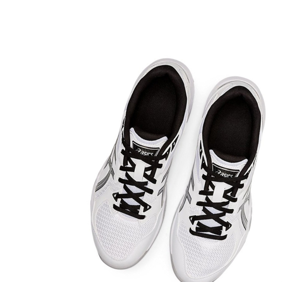 White / Pure Silver Men's Asics GEL-ROCKET 10 Volleyball Shoes | US74590CX - Asics Outlet Sale