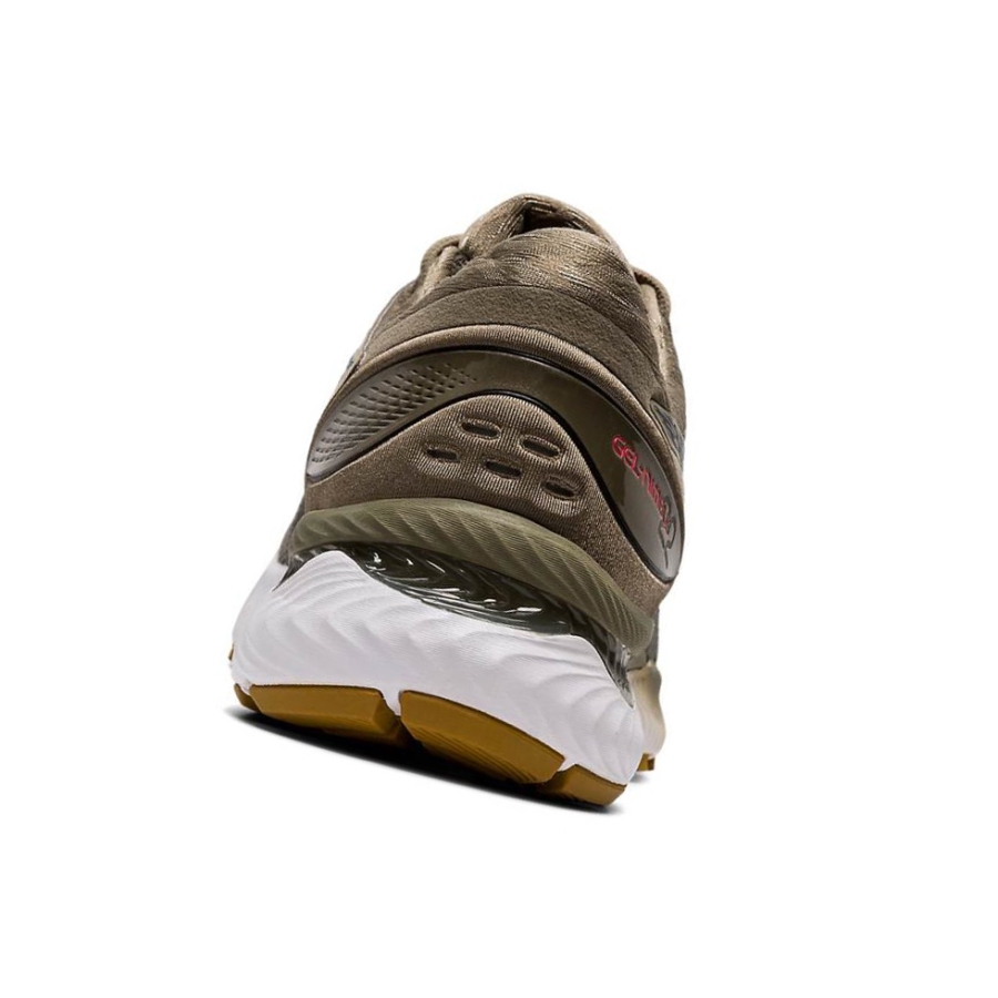 Brown Men's Asics GEL-NIMBUS 22 Knit Running Shoes | US89720UA - Asics Outlet Sale