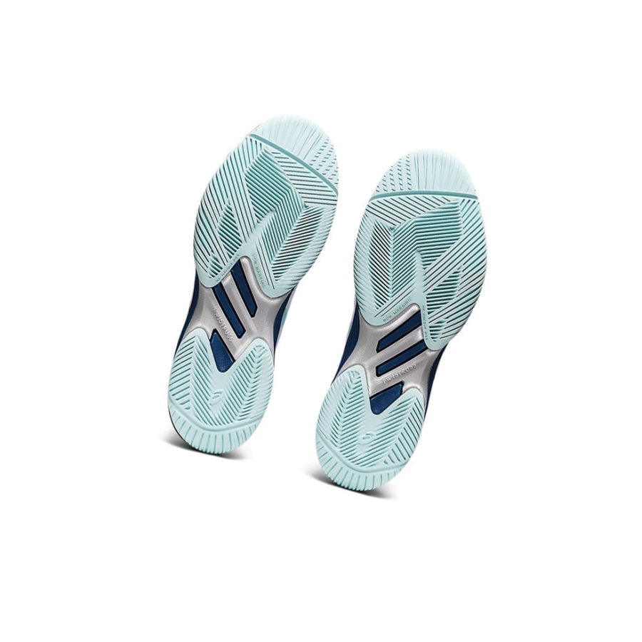 White / Clear Blue Women's Asics SOLUTION SWIFT FF Tennis Shoes | US21896FR - Asics Outlet Sale