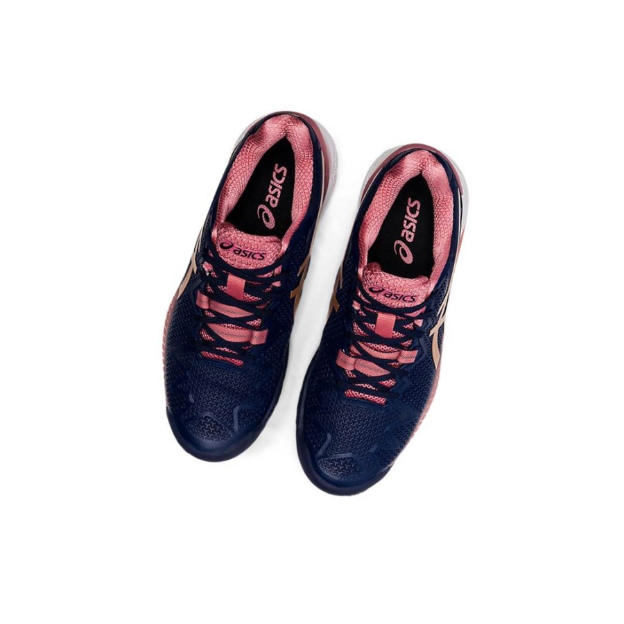 Navy Women's Asics GEL-RESOLUTION 8 OC Tennis Shoes | US32960LT - Asics Outlet Sale