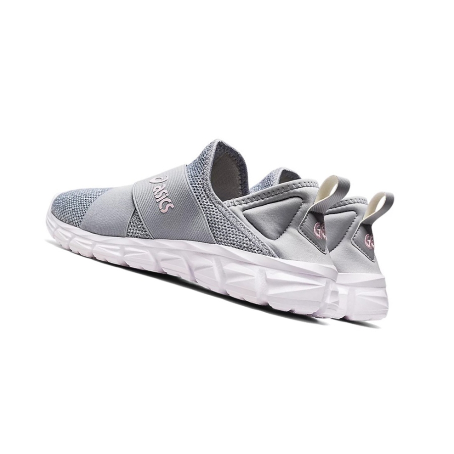Piedmont Grey / Pink Salt Women's Asics QUANTUM LYTE SLIP-ON Sneakers | US12863RM - Asics Outlet Sale