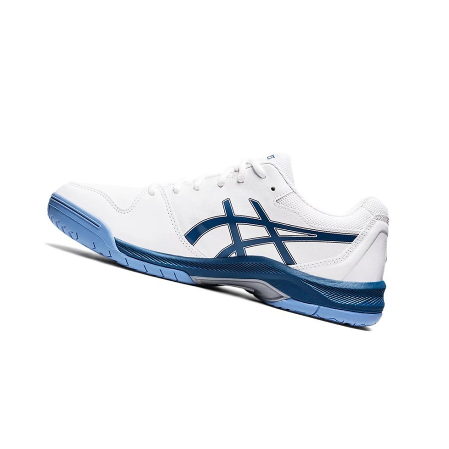 White / Light Indigo Men's Asics GEL-DEDICATE 7 Tennis Shoes | US73186ZF - Asics Outlet Sale