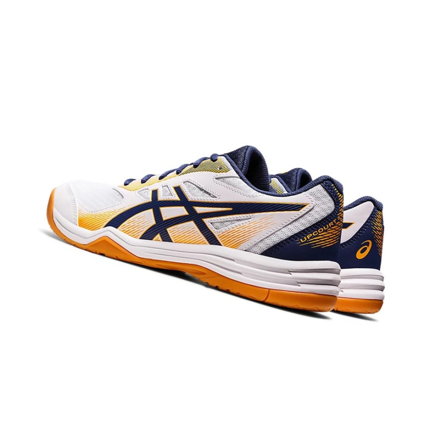 White / Deep Ocean Men's Asics UPCOURT 5 Volleyball Shoes | US73829JZ - Asics Outlet Sale