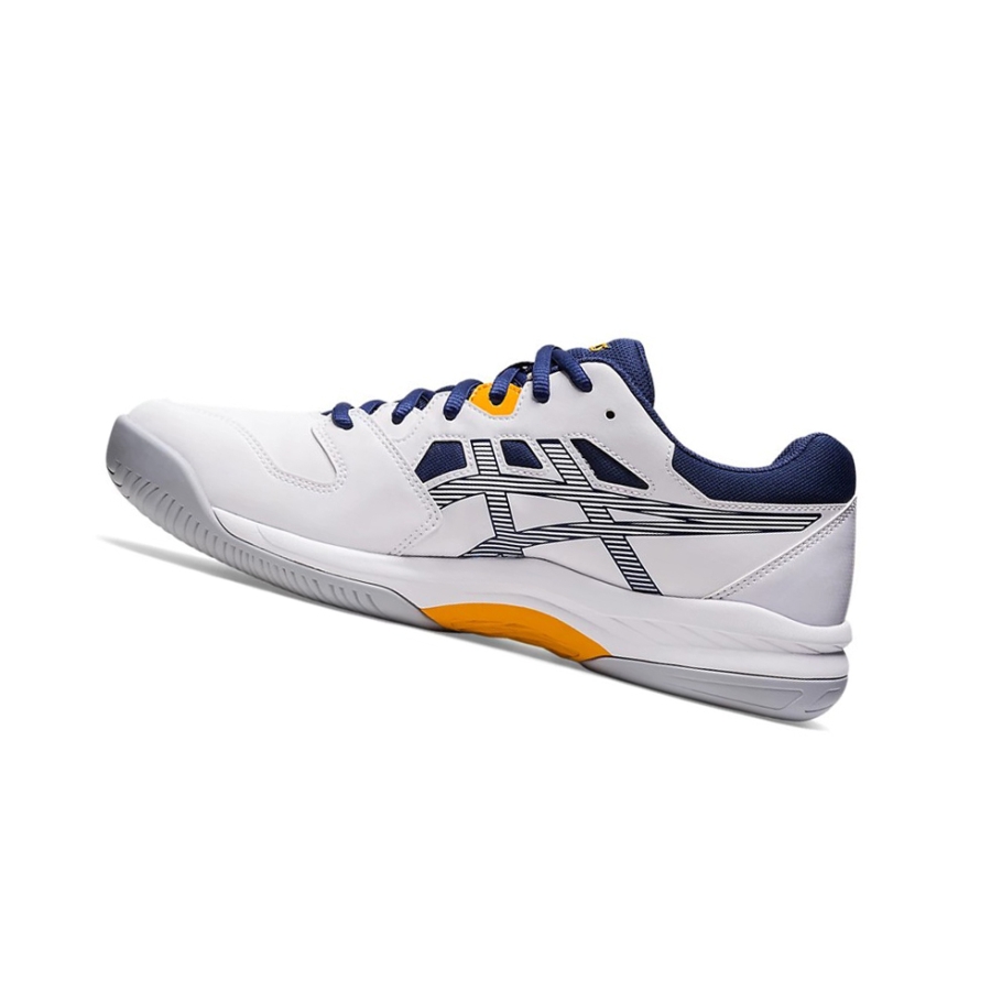 White / Deep Ocean Men's Asics GEL-RENMA Tennis Shoes | US16438FA - Asics Outlet Sale