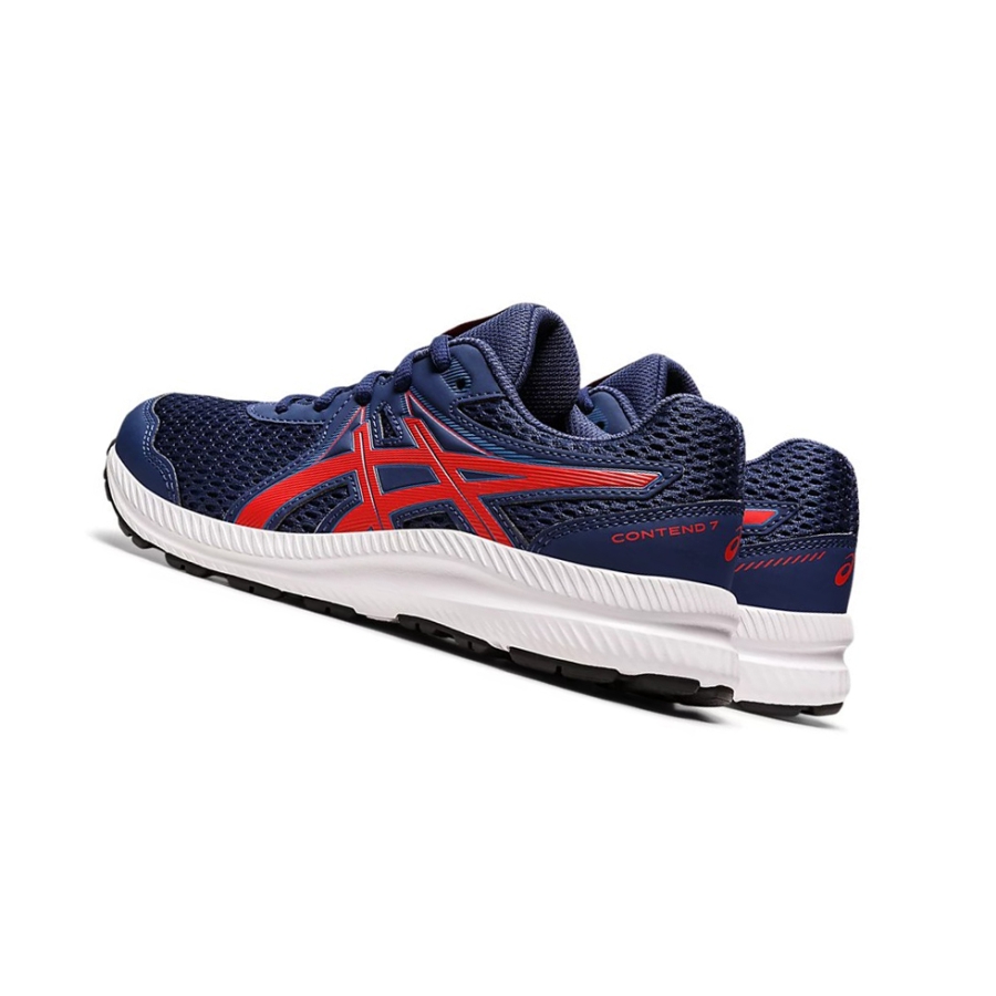 Deep Ocean / Classic Red Kids' Asics CONTEND 7 GS Running Shoes | US87293GQ - Asics Outlet Sale