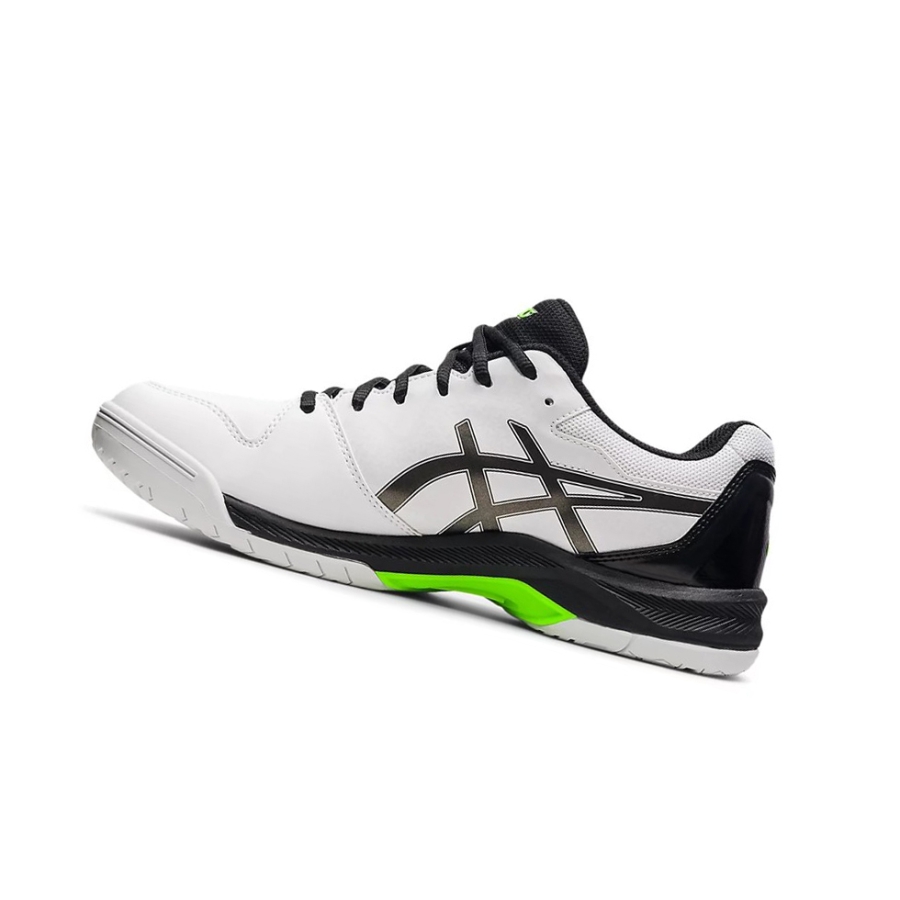 White / Gunmetal Men's Asics GEL-DEDICATE 7 Tennis Shoes | US81396UW - Asics Outlet Sale