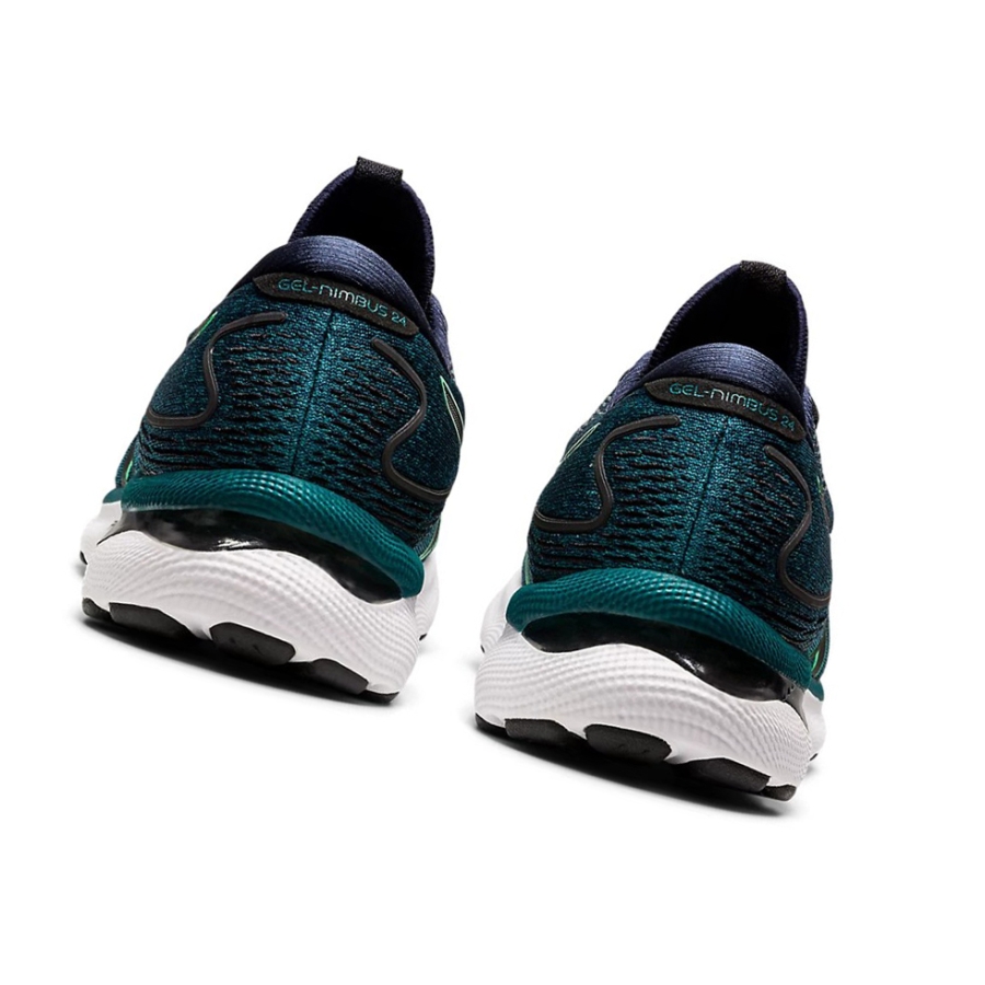 Velvet Pine / New Leaf Men's Asics GEL-NIMBUS 24 Running Shoes | US84702GD - Asics Outlet Sale