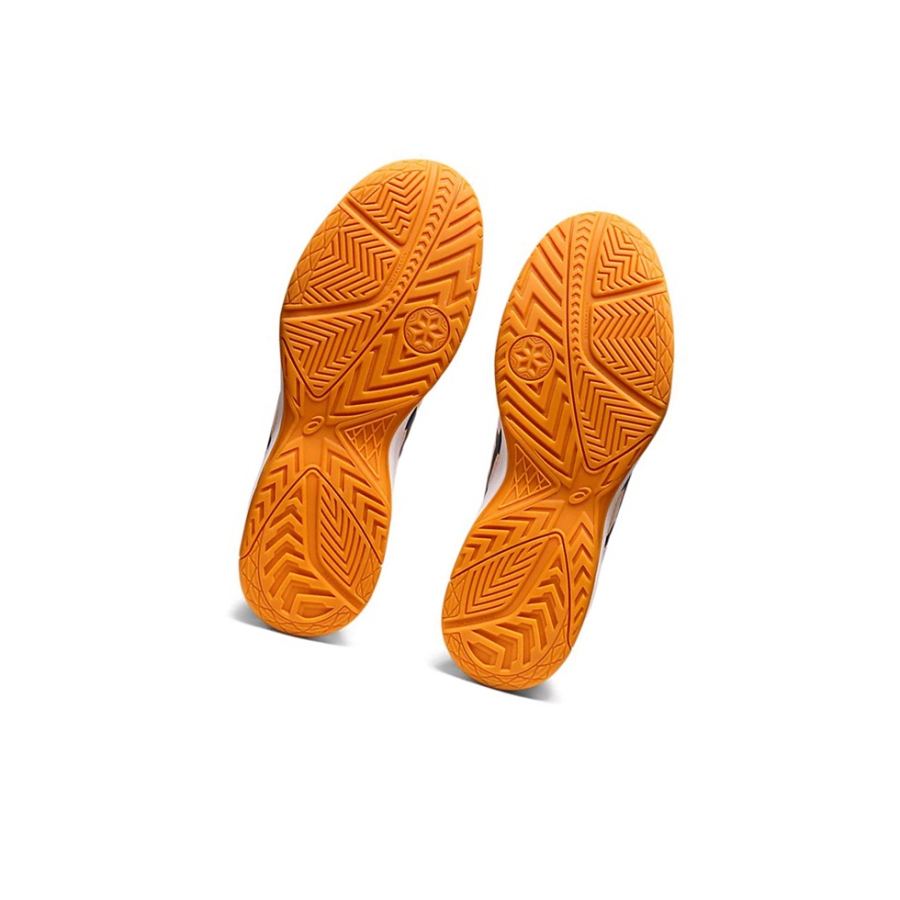 White / Deep Ocean Men's Asics UPCOURT 5 Volleyball Shoes | US73829JZ - Asics Outlet Sale