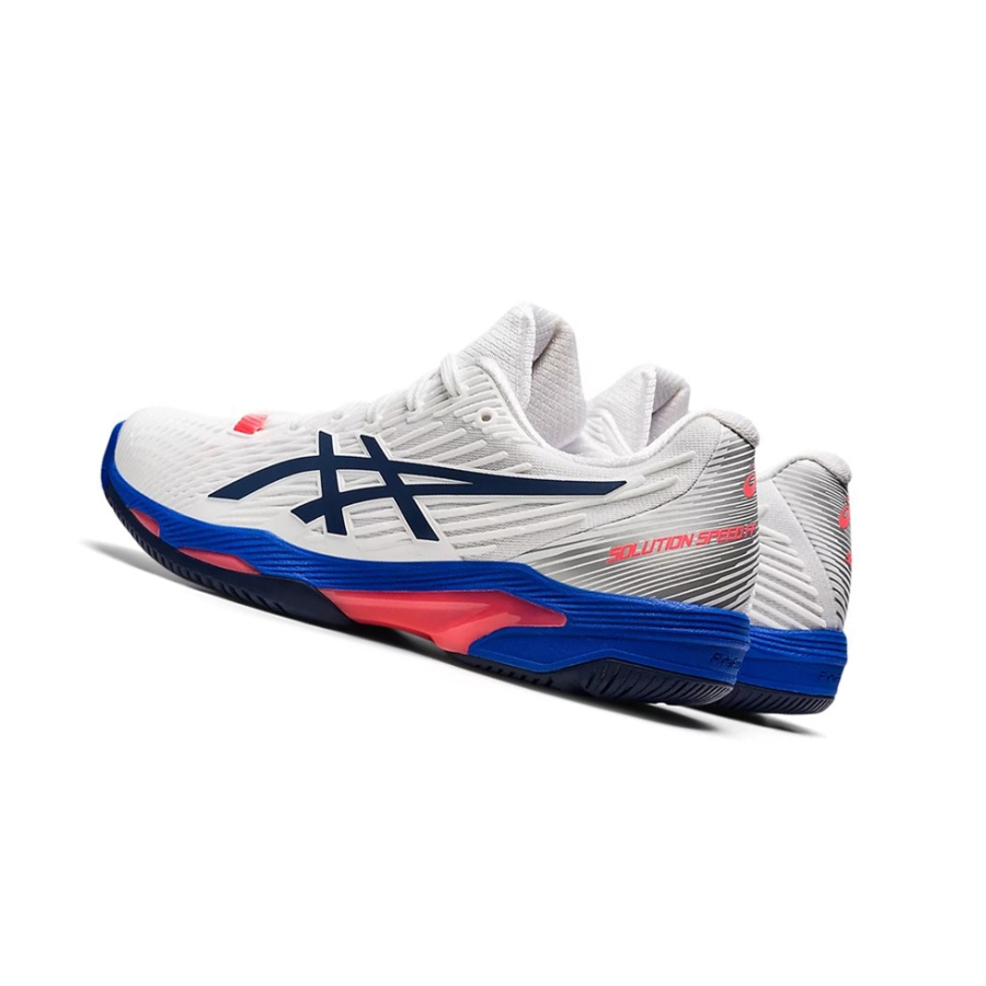White / Peacoat Women's Asics SOLUTION SPEED FF 2 Tennis Shoes | US40259KY - Asics Outlet Sale