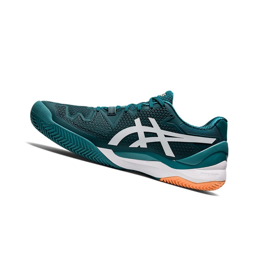 Velvet Pine / White Men's Asics GEL-RESOLUTION 8 CLAY Tennis Shoes | US67598BA - Asics Outlet Sale