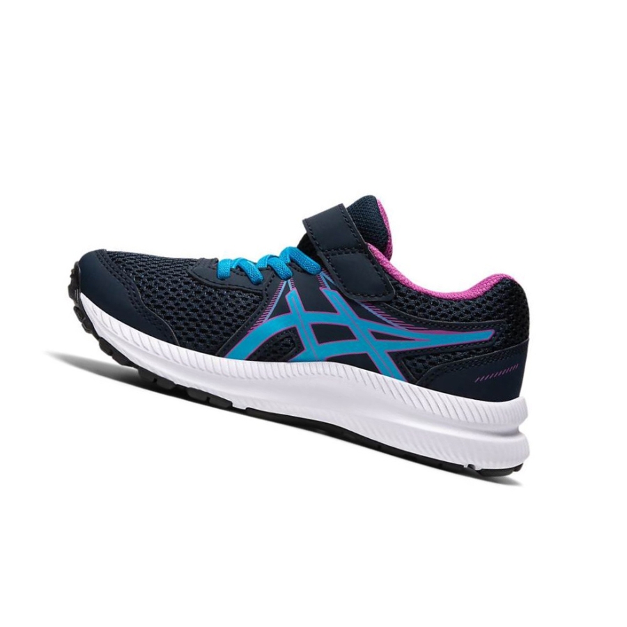 Blue Kids' Asics CONTEND 7 PS Running Shoes | US62498PA - Asics Outlet Sale