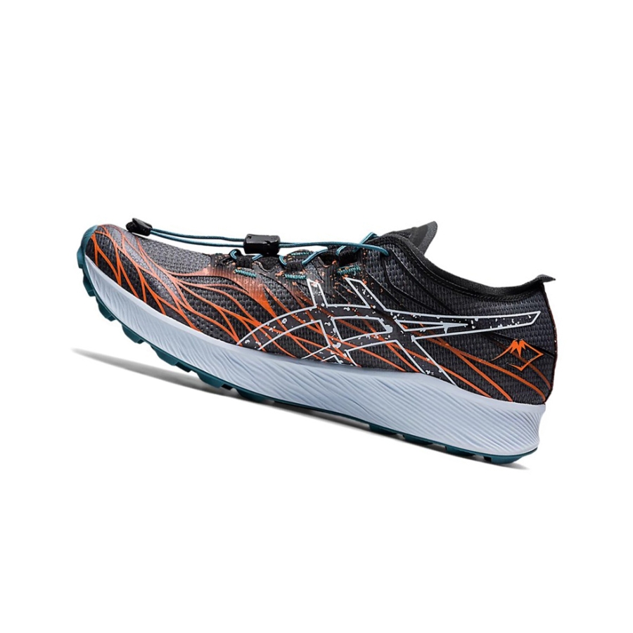 Black / Nova Orange Women's Asics Fuji Speed Trail Running Shoes | US34187CO - Asics Outlet Sale