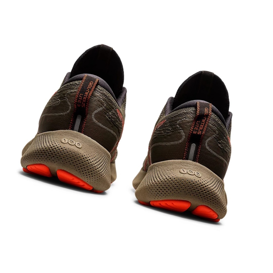 Mantle Green / Cherry Tomato Men's Asics GEL-NIMBUS LITE 3 Running Shoes | US68542EM - Asics Outlet Sale