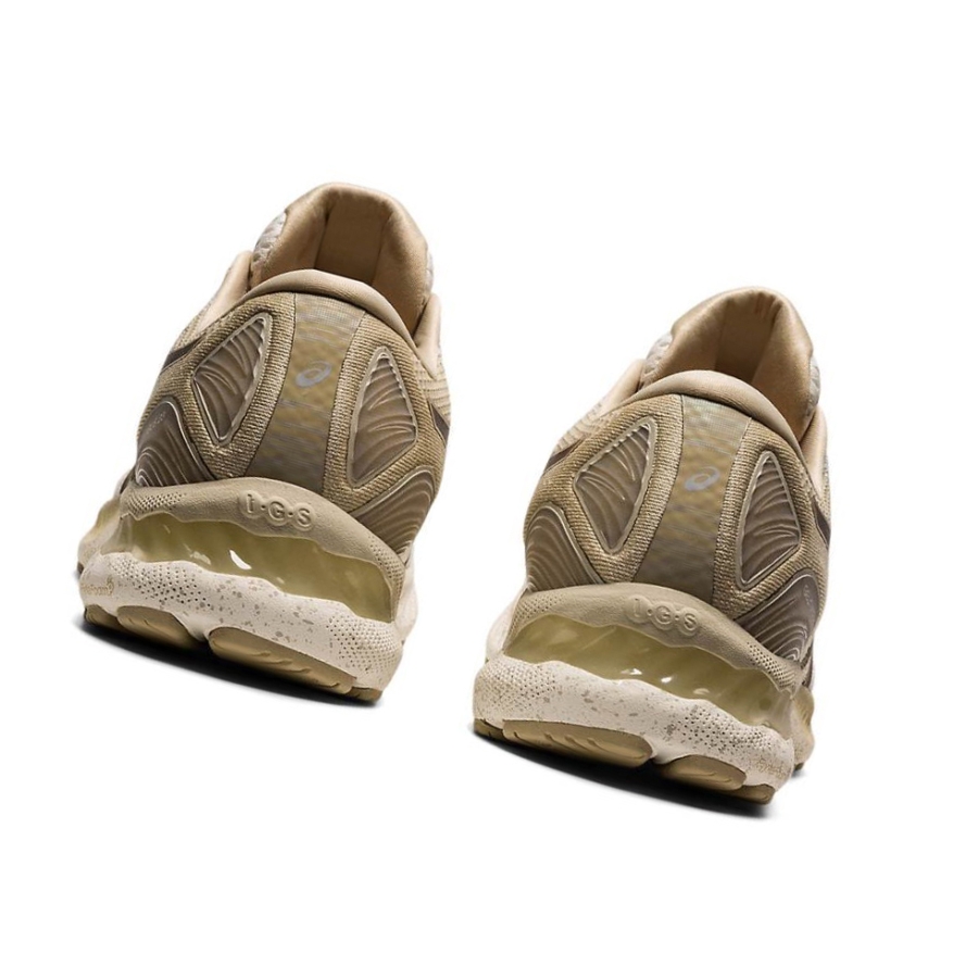 Cream Men's Asics GEL-NIMBUS 23 EARTH DAY Running Shoes | US01349VU - Asics Outlet Sale