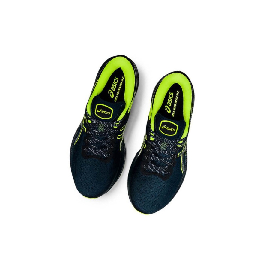 Blue Men's Asics GEL-KAYANO 27 LITE-SHOW Running Shoes | US47593KG - Asics Outlet Sale