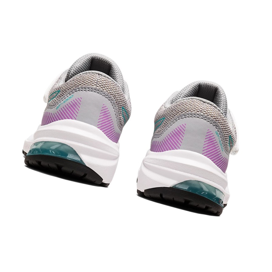 Piedmont Grey / Sea Glass Kids' Asics GT-1000 11 PS Running Shoes | US97435YW - Asics Outlet Sale