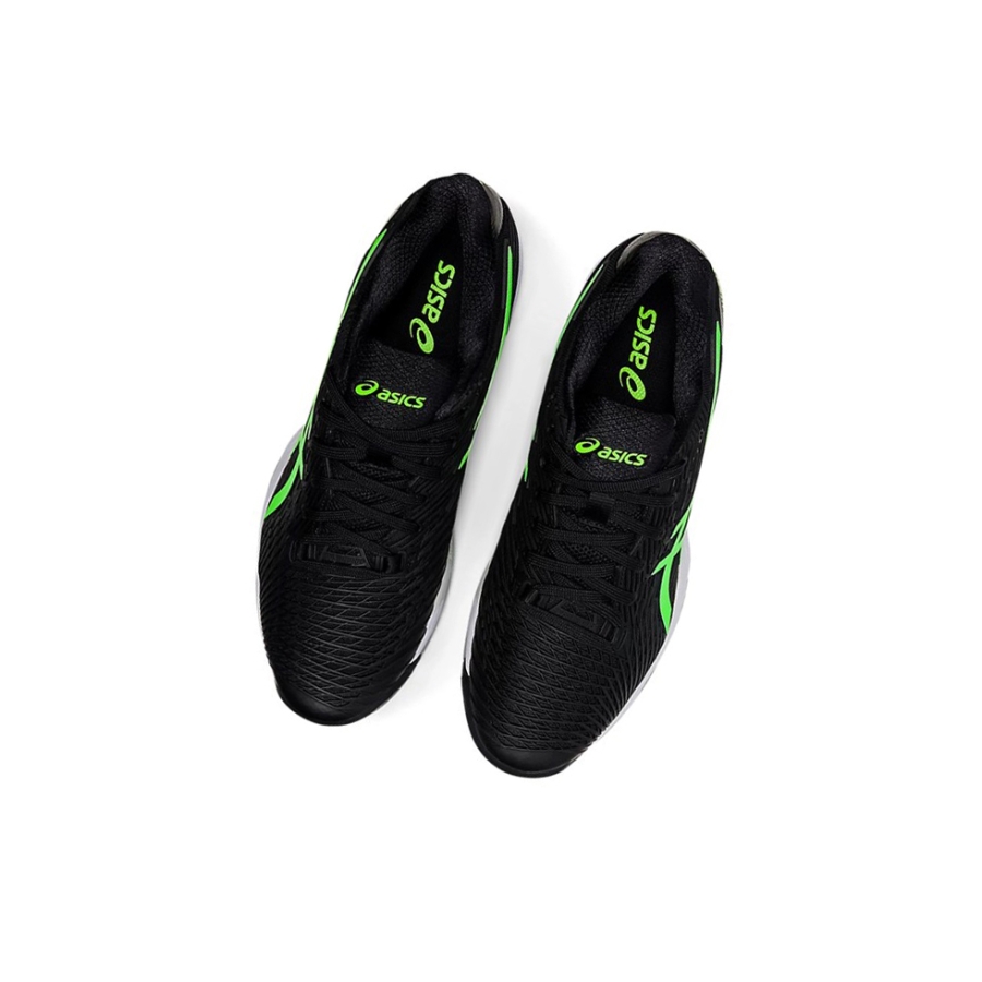 Black / Gecko Green Men's Asics SOLUTION SPEED FF 2 Tennis Shoes | US32078SX - Asics Outlet Sale