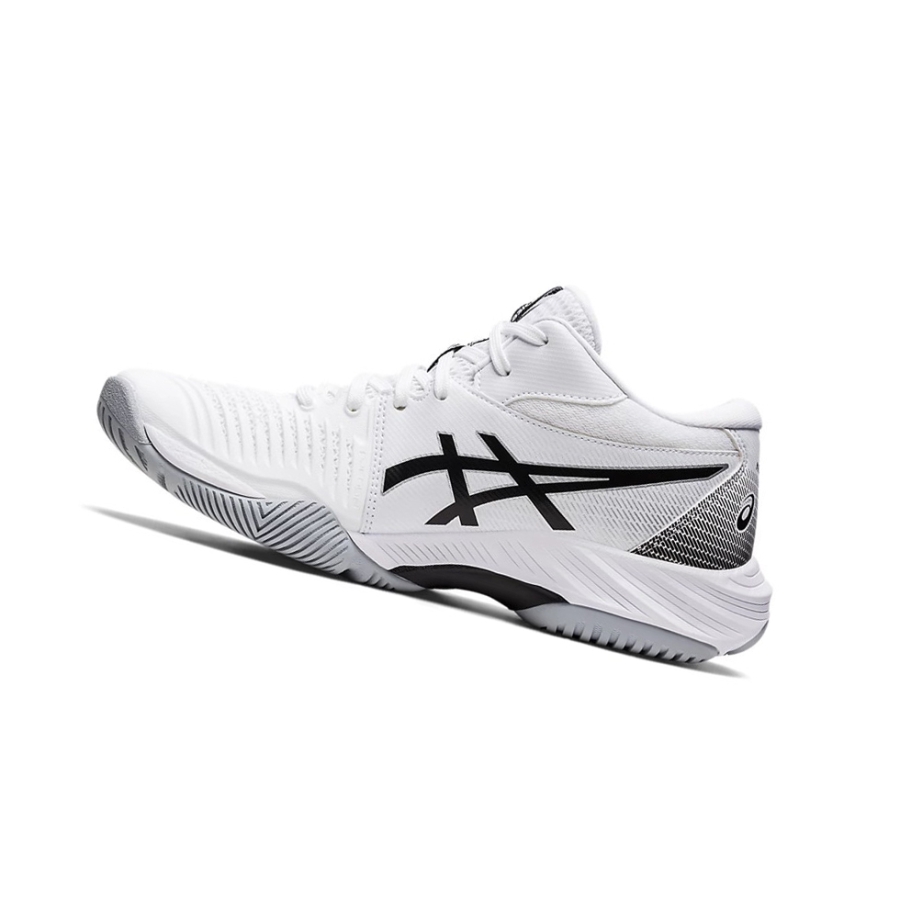 White / Black Women's Asics NETBURNER BALLISTIC FF MT 3 Volleyball Shoes | US43517ES - Asics Outlet Sale