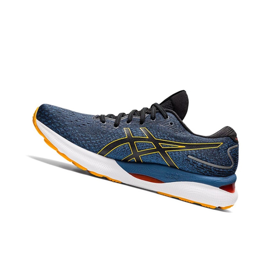 Azure / Amber Men's Asics GEL-NIMBUS 24 Running Shoes | US05437AD - Asics Outlet Sale