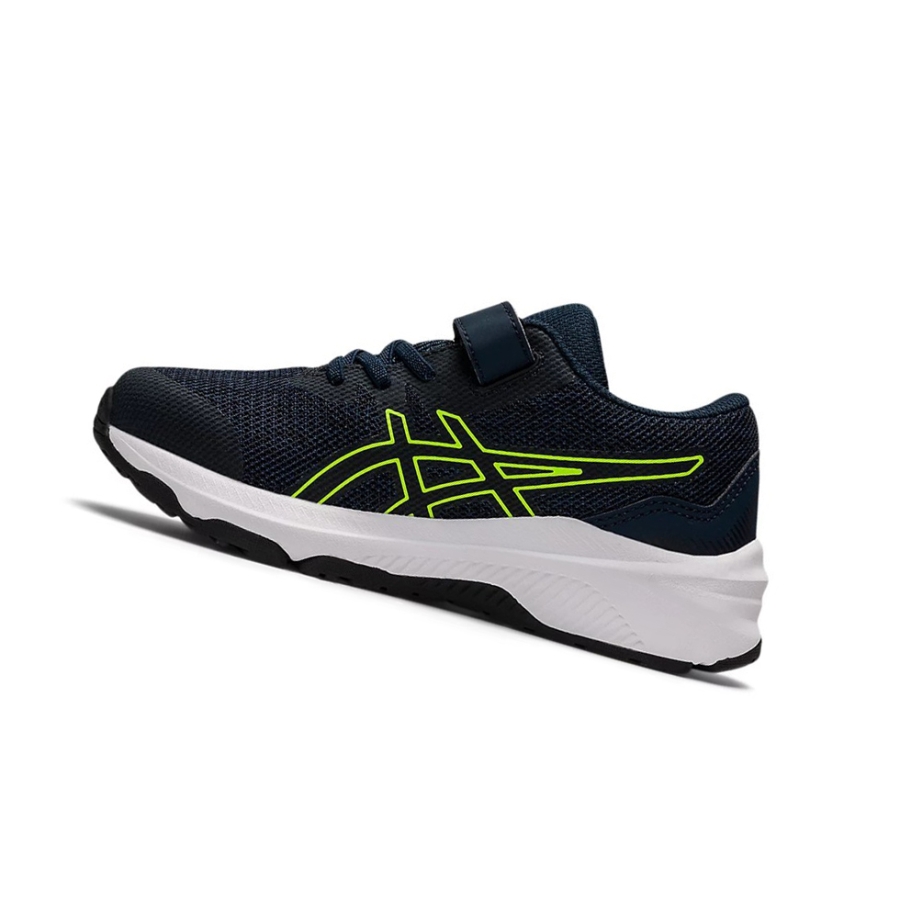French Blue / Hazard Green Kids' Asics GT-1000 11 PS Running Shoes | US76829FC - Asics Outlet Sale