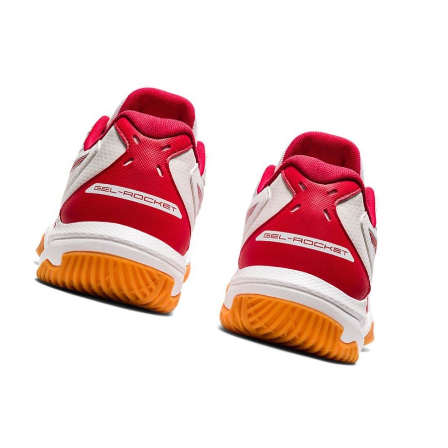 White Women's Asics GEL-ROCKET 10 Volleyball Shoes | US94780XU - Asics Outlet Sale