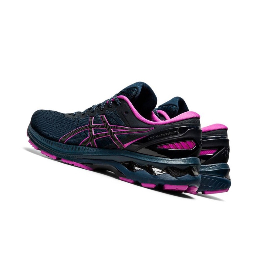 Navy Women's Asics GEL-KAYANO 27 LITE-SHOW Running Shoes | US24918FS - Asics Outlet Sale