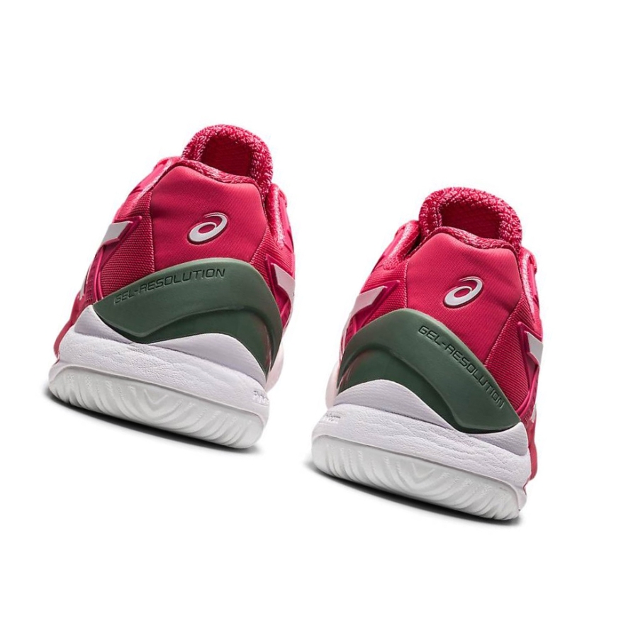 Pink Women's Asics GEL-RESOLUTION 8 Tennis Shoes | US28035TQ - Asics Outlet Sale
