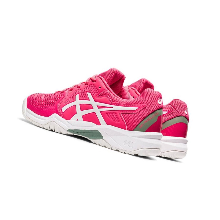 Pink Kids' Asics GEL-RESOLUTION 8 Clay GS Tennis Shoes | US73104AU - Asics Outlet Sale