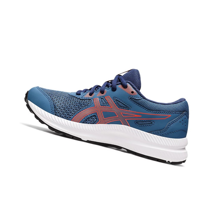 Azure / Cherry Tomato Kids' Asics CONTEND 8 GS Running Shoes | US89165KR - Asics Outlet Sale