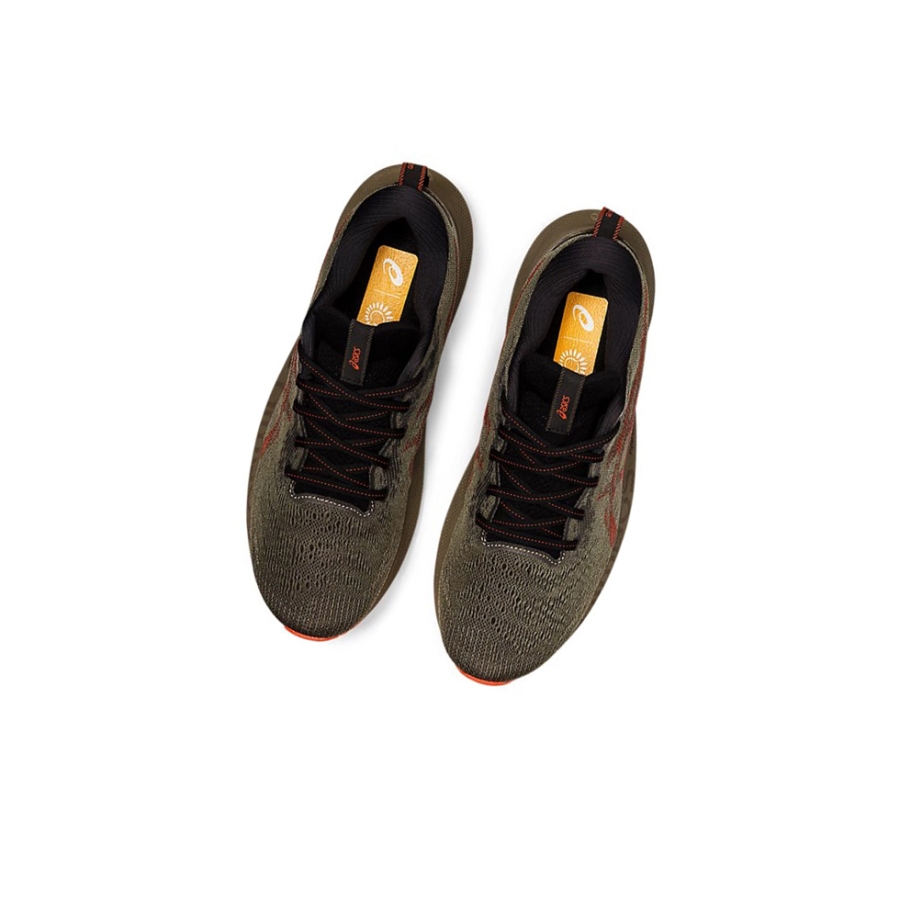 Mantle Green / Cherry Tomato Men's Asics GEL-NIMBUS LITE 3 Running Shoes | US68542EM - Asics Outlet Sale