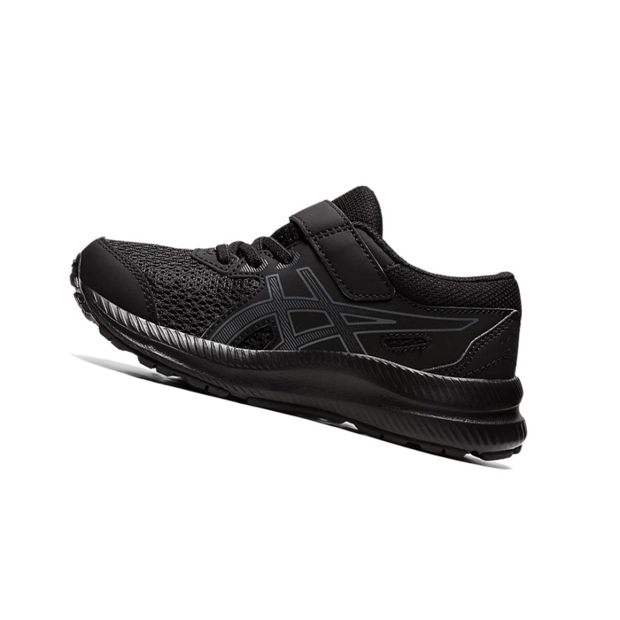 Black / Carrier Grey Kids' Asics CONTEND 8 PS Running Shoes | US27683XQ - Asics Outlet Sale