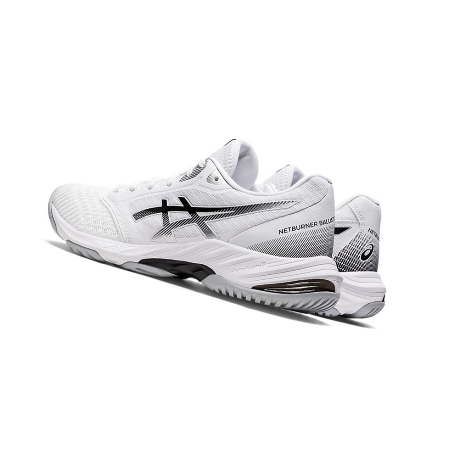 White / Black Women's Asics NETBURNER BALLISTIC FF 3 Volleyball Shoes | US97345WM - Asics Outlet Sale