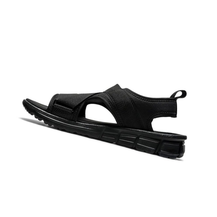 Black Men's Asics GEL-QUANTUM 90 SD FO Sandals | US92760MS - Asics Outlet Sale