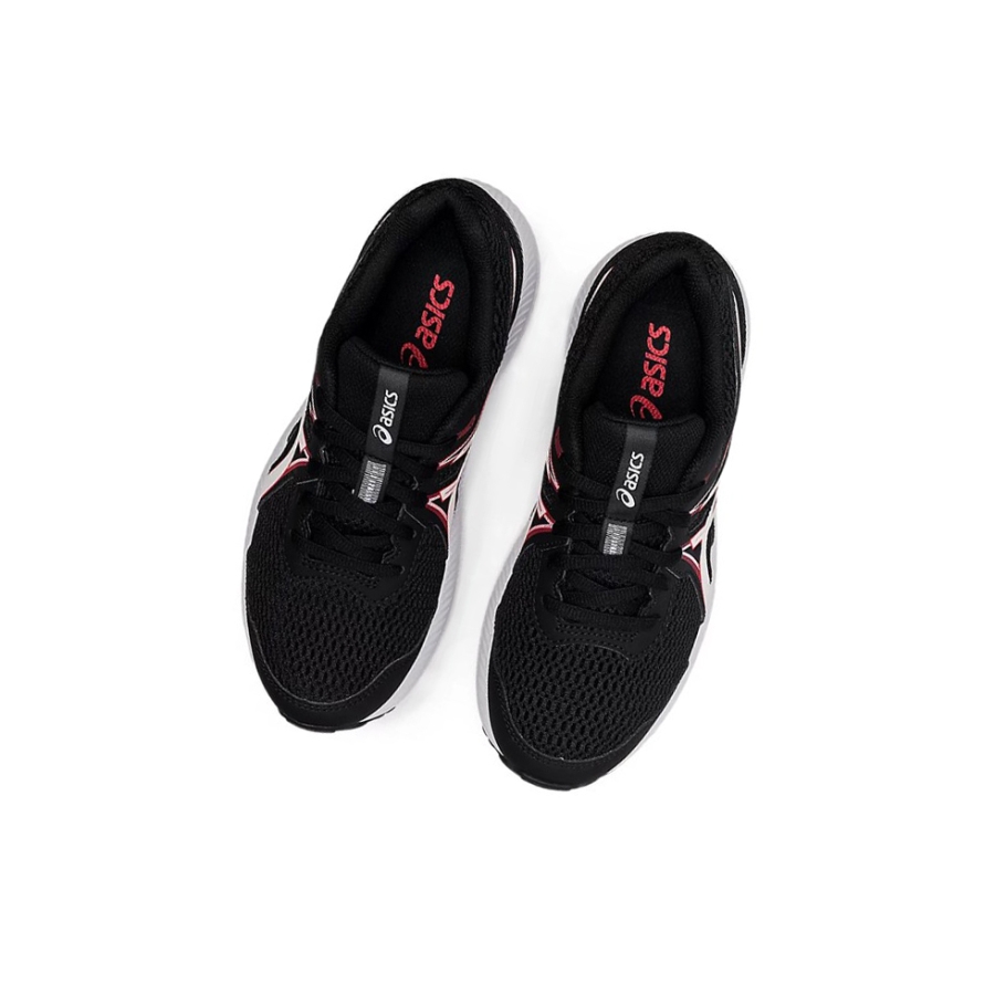 Black / Electric Red Kids' Asics CONTEND 7 GS Running Shoes | US30792NB - Asics Outlet Sale